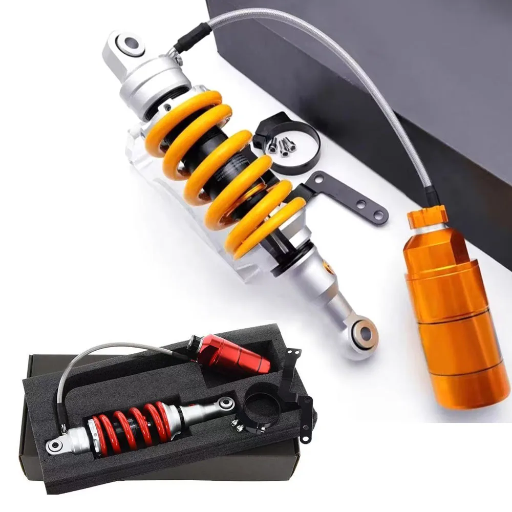 285mm Motorcycle Central Rear Damping Adjust Built-in Hydraulic Airbag Shock Absorber For Honda Yamaha Kawasaki Suzuki Aprilia