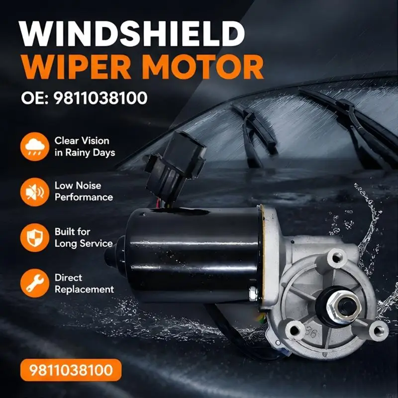 M76E Wischerantriebsmotor-Baugruppe, 12 V, 5-polig, vorne, Reparatur-Serviceteil – Detail 4