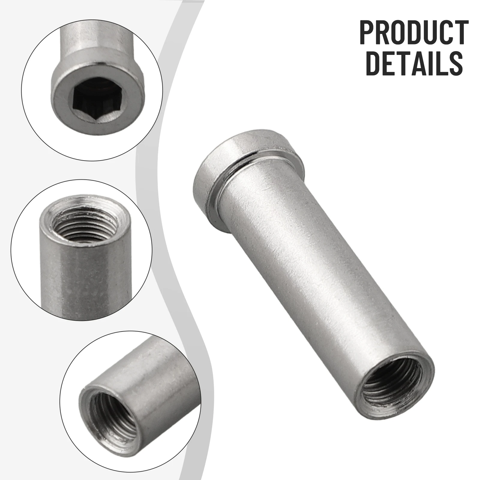1x Road Bike Brake  Caliper Mount Recessed Pivot Bolt Nut  Disc Brake Pad Fixed Screw 10.5mm Hole  Stainless Steel Cycling Parts