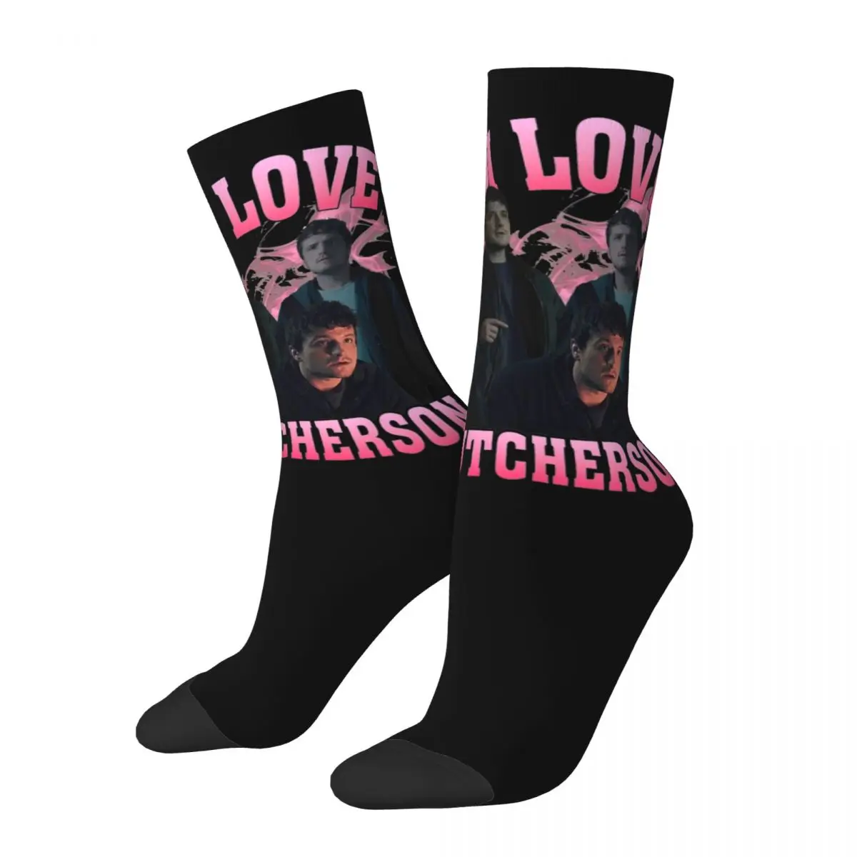 I Love Josh Hutcherson Socks Men Women Casual Socks Novelty Spring Summer Autumn Winter Socks Gift