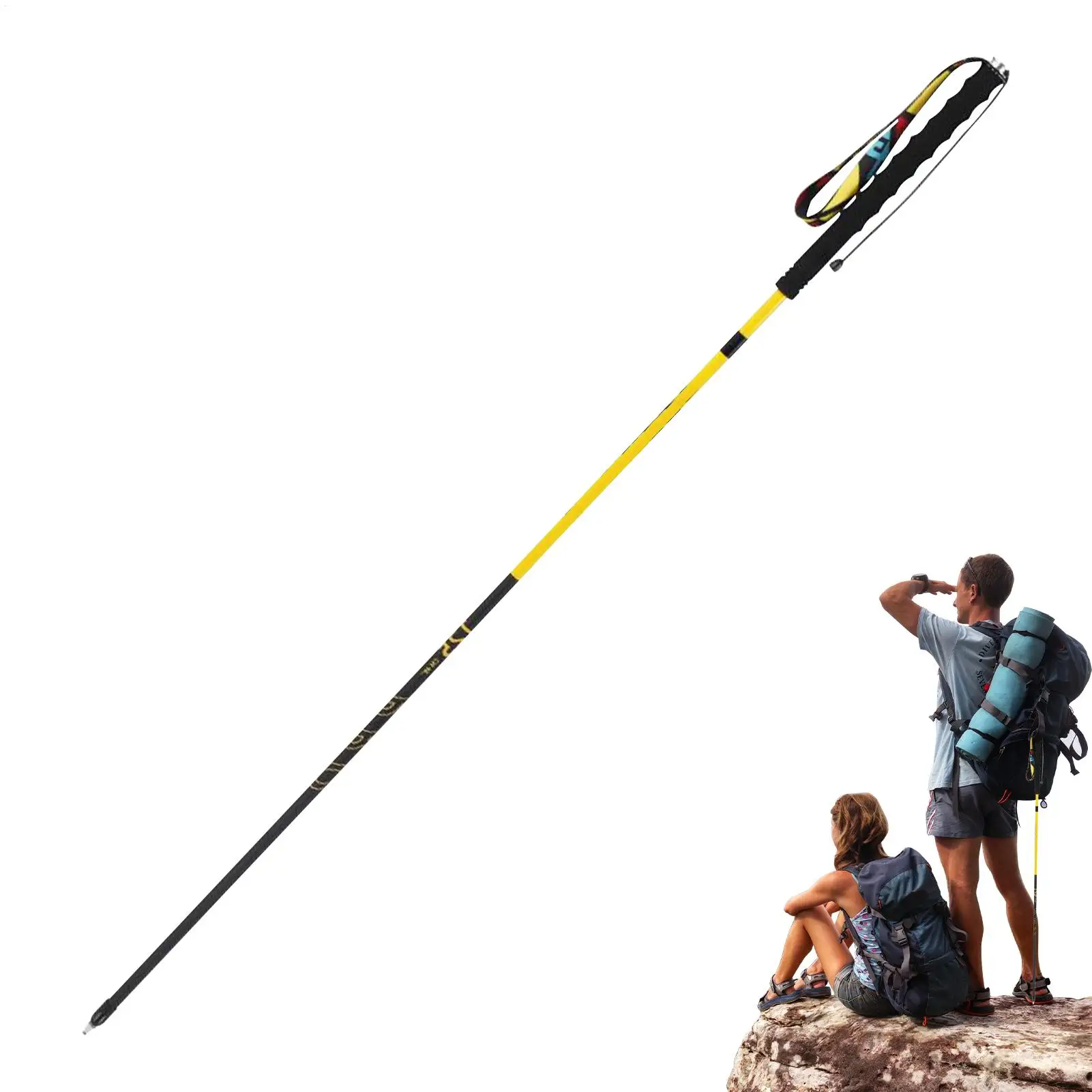

Hiking Poles Mountaineering Sticks Portable Quick Lock System Retractable Pole For Men Women Climbing Running Backpacking Hiking