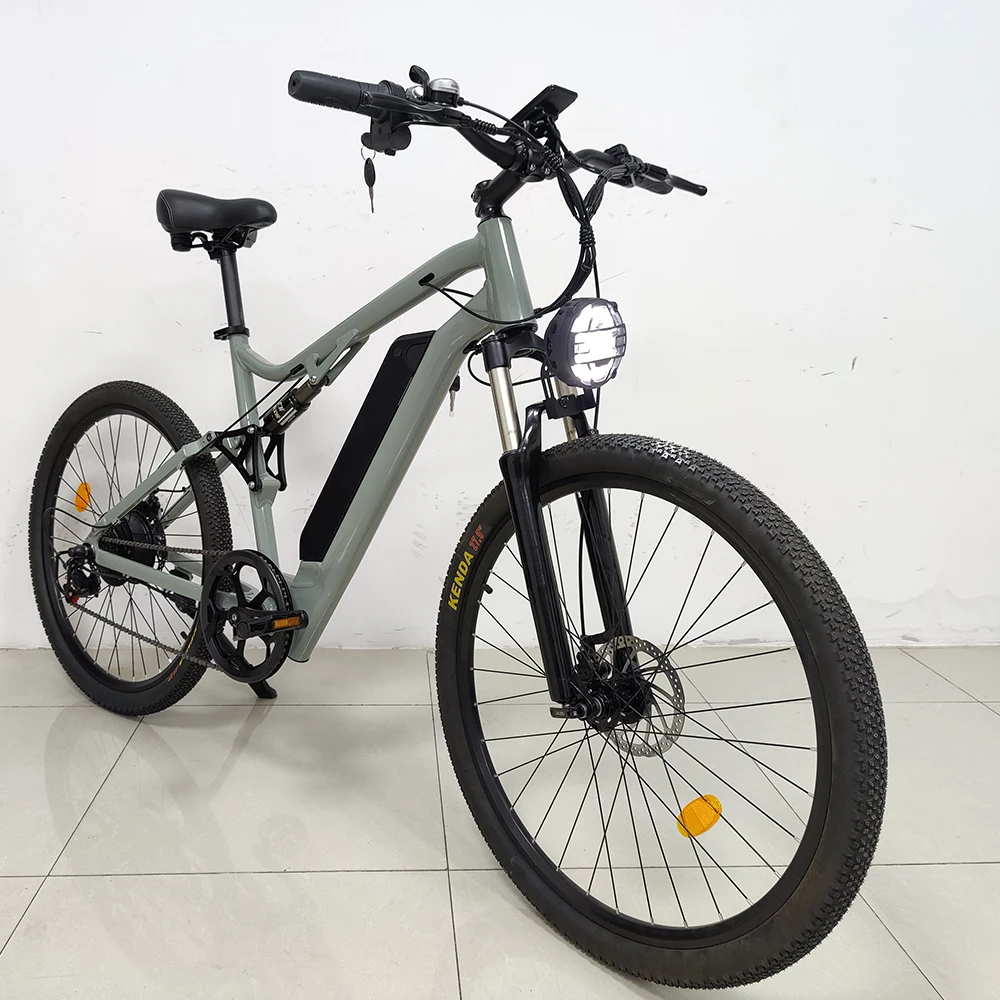 

SMLRO C2 Electric Mountain 27.5Inch Ebike Powerful City Bike 48V 500W E Bicycle Hybrid Off-Road Ebikes for Adults Mans