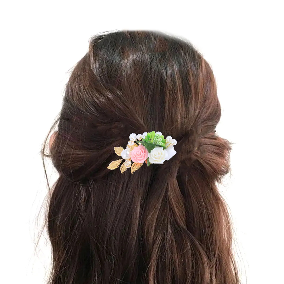 

Elegant Flower Hair Comb Wedding Bridesmaid Side Women Special Occasion Stylish Bridal Accessories Party Dance