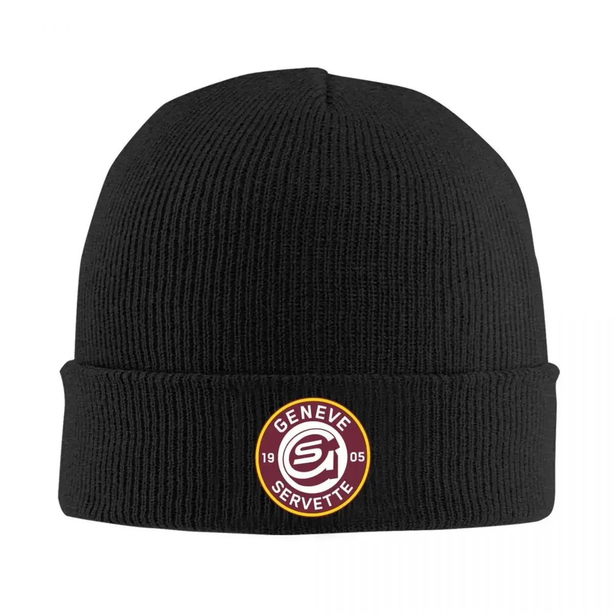 Geneve Servette HC Swiss Ice Hockey GSHC Geneva Switzerland Beanie Winter Hats Knitted Cap Daily Baseball Cap