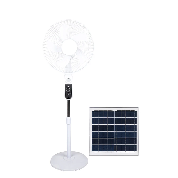 Star Dance Solar Powered Fan Classic 16 Inch Table Solar Fan Recharge Fan with Solar Panel