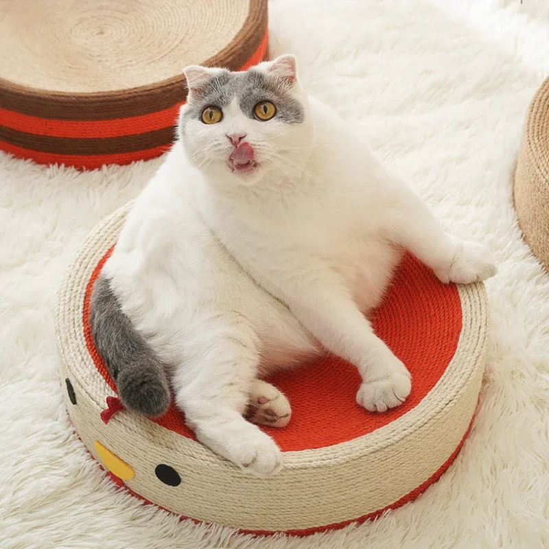 Cat Scratching Board, Cat Nest, Sisal Rope, Wear-resistant and Non-shedding, Round Scratching Basin, Cat Toy Supplies