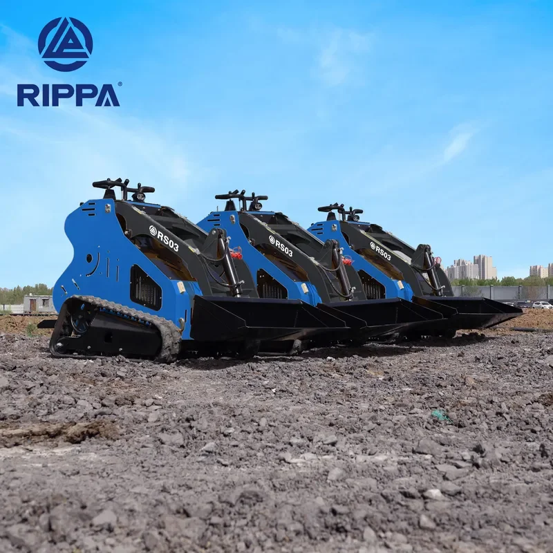 Construction Machinery New Designed Mini Skid Steer Loader Front End Attachment Bucket Powered High Engine Pump