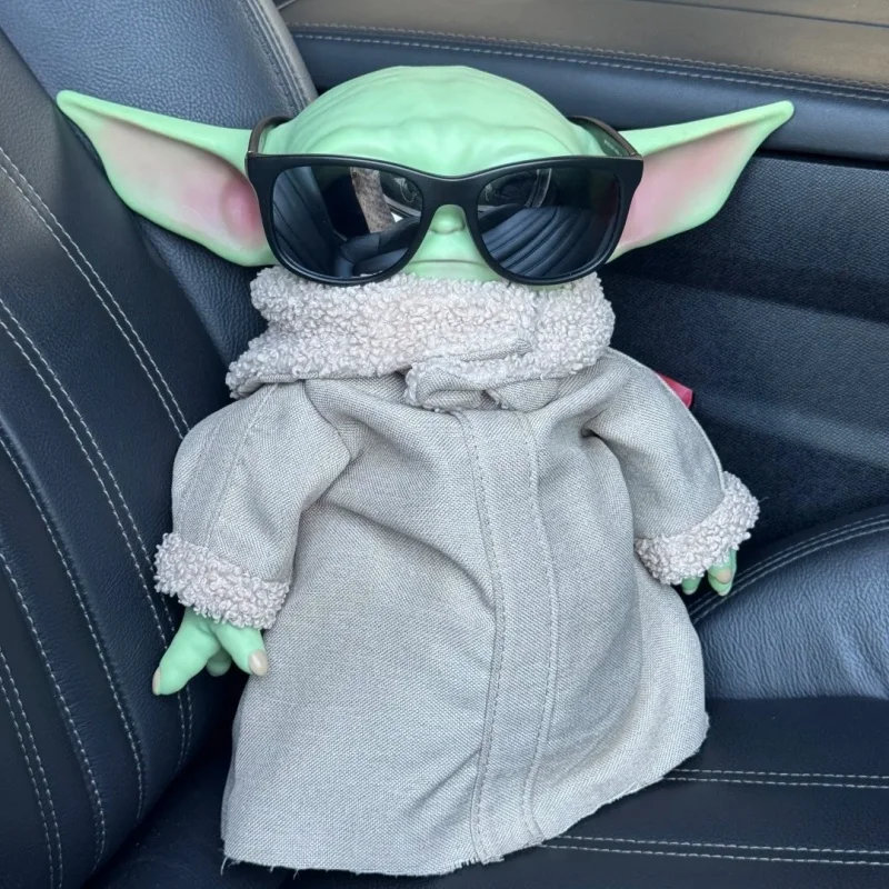 

New Star Wars 28cm Pvc Yoda Figure Grogu Plush Action Figure Toys Yoda Baby The Mandalorian Anime Dolls Gifts Adults Cute Model
