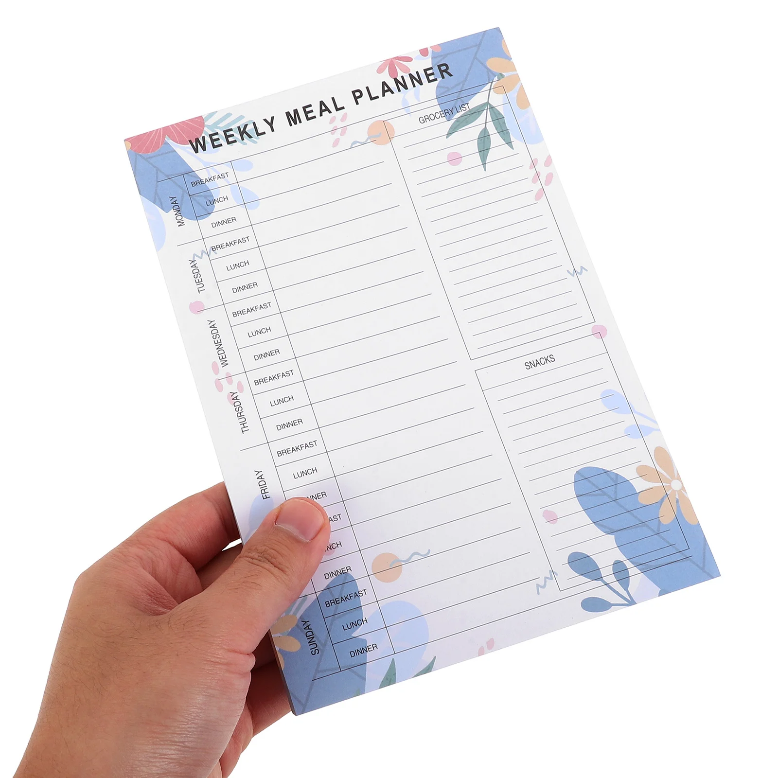 Notatnik z przepojami dietetycznymi Planer dzienny, tygodniowy, miesięczny Zarządzanie zdrowym straganikiem odżywczym Naklejki do odrywania Duża przestrzeń Elegancki układ