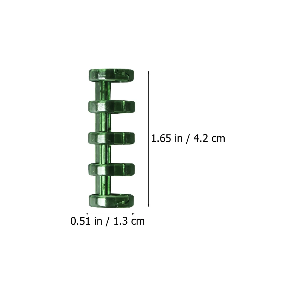 

15Pcs Plastic Loose Leaf Binders Five-Hole Segmented Binder Creative Stationery for Memo Filing Home Office School Use