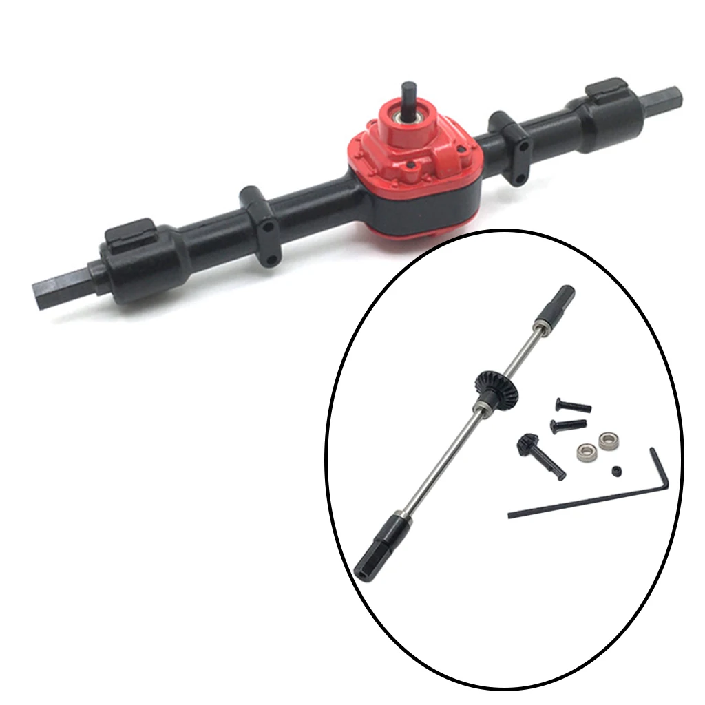 RC Crawler Car Rear Bridge Axle Metal Gear Parts for MN99S D90 D91 1/10 Scale Remote Control Truck Replacement Spare Accessories