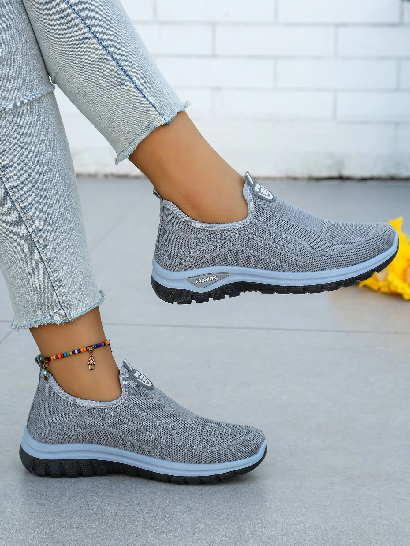 Damen Sommer Neue Atmungsaktive Slip-On Schuhe Weiche Sohle Leichtgewichtig Bequem PVC-Material Freizeitschuhe Einfach zu Tragen – Detail 10