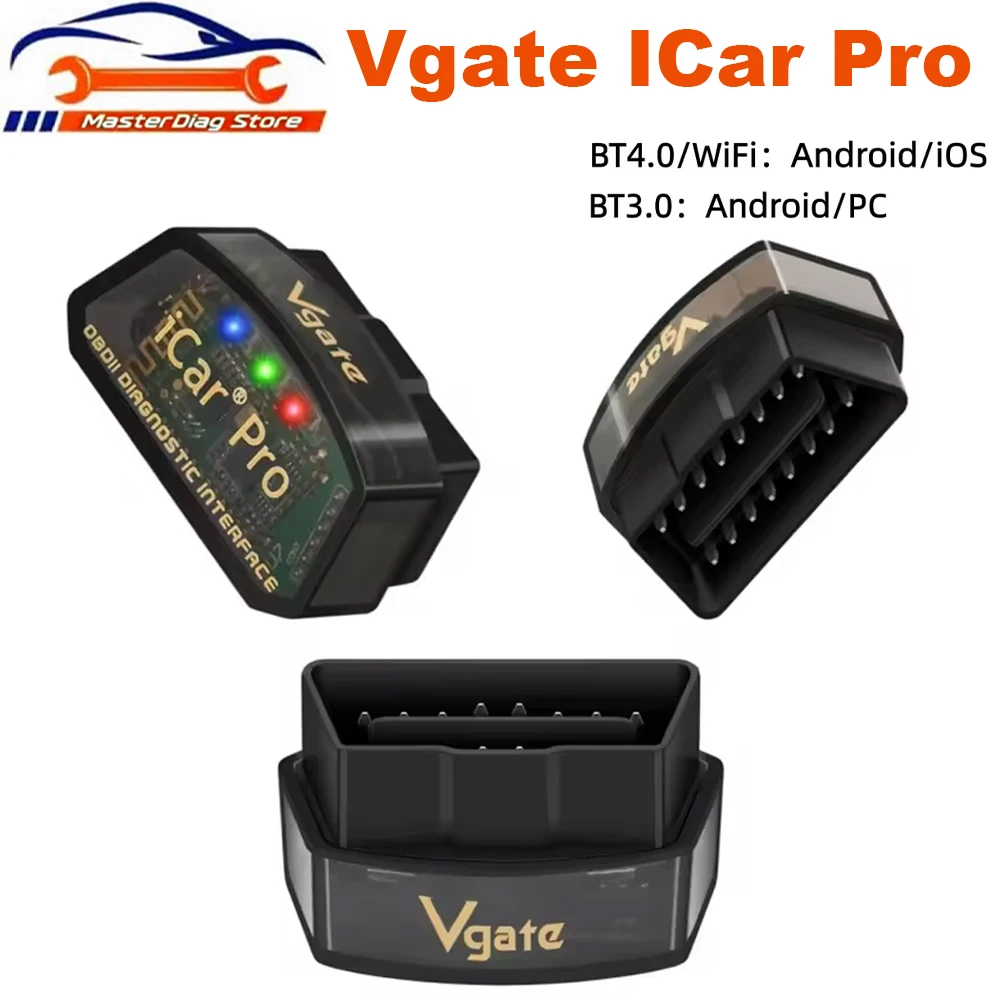 Vgate ICar Pro Elm327 Bluetooth OBD2 V2.1 Elm 327 V2.1 Android Adapter Car Scanner OBD 2 Auto Diagnostic Tool Scanner ICar2