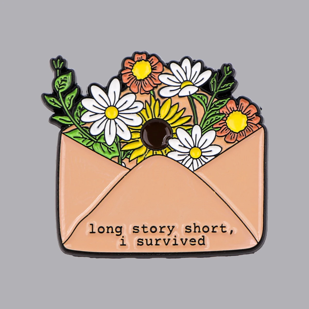 Female Singers Inspiration Enamel Pin Flowers Envelope Brooch Pines Lapel Pins Badge Clothing Accessories Jewelry Fans Gift