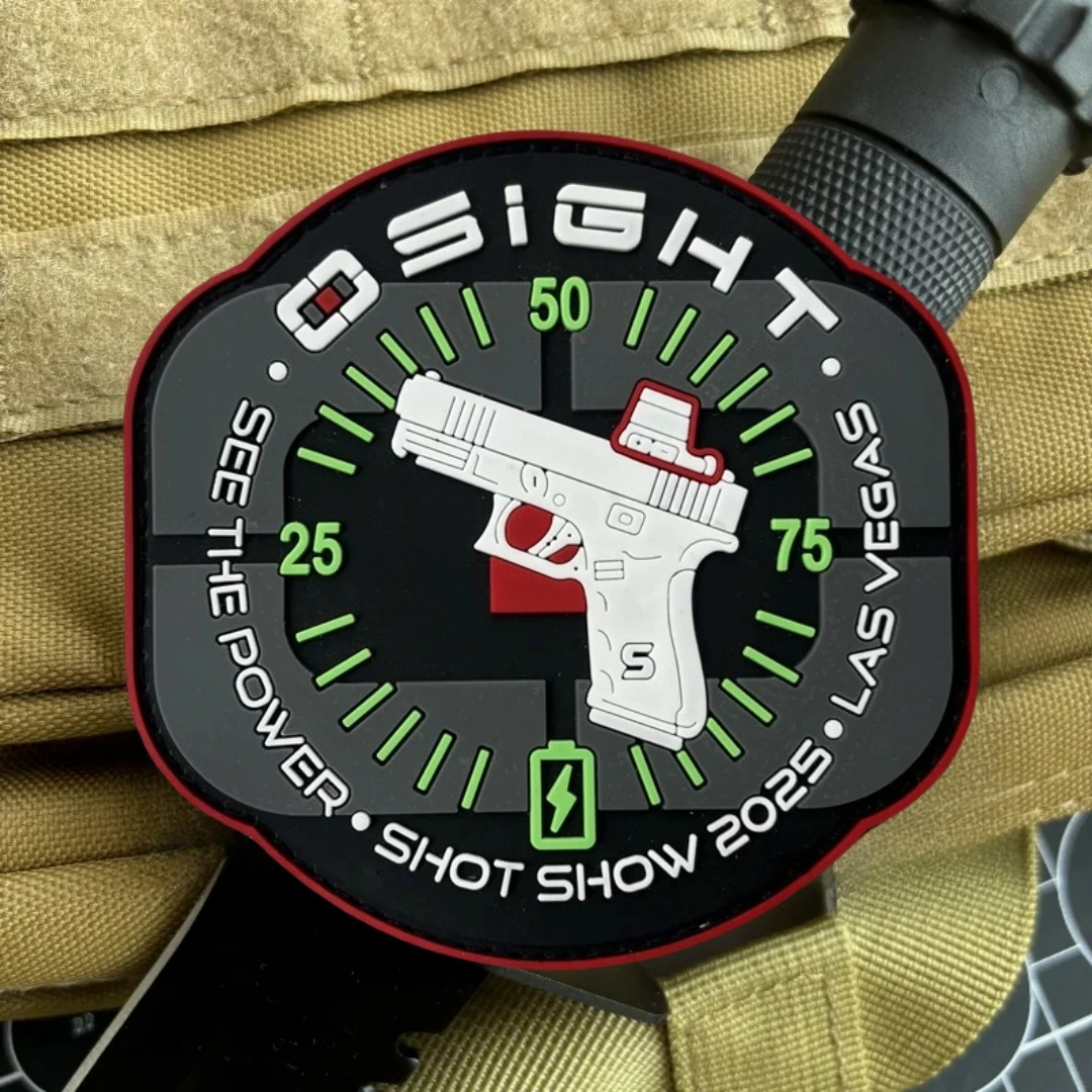 

Shot Show Olight Osight PVC Tactical Morale Badge Patch Military Emblem Funny Armband Hook and Loop Clothing Backpack Stickers