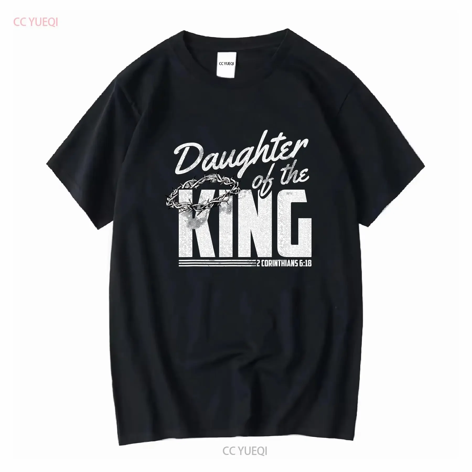 Nova filha do rei natal 2 corinthianos 6 18 cristão t camisa s 3xl vintage lavado esticado roupas de grife confortável