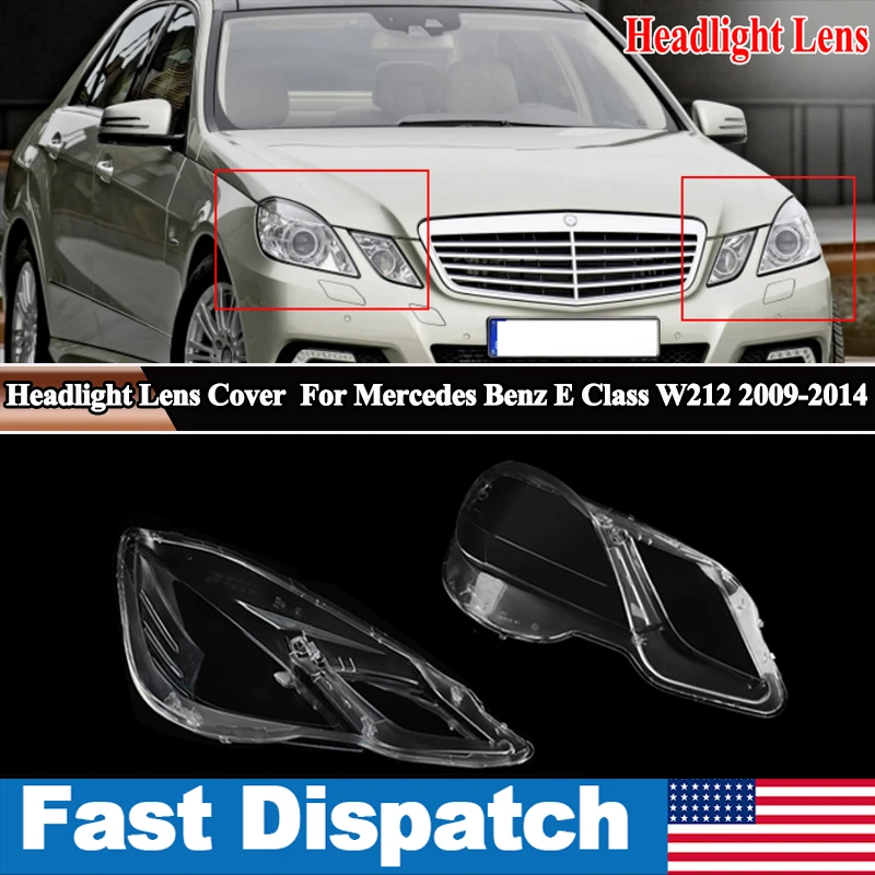 

Крышка фары (корпус) для Mercedes-Benz E-Class W212 E300 E350 2009-2013, 1 пара, аксессуары