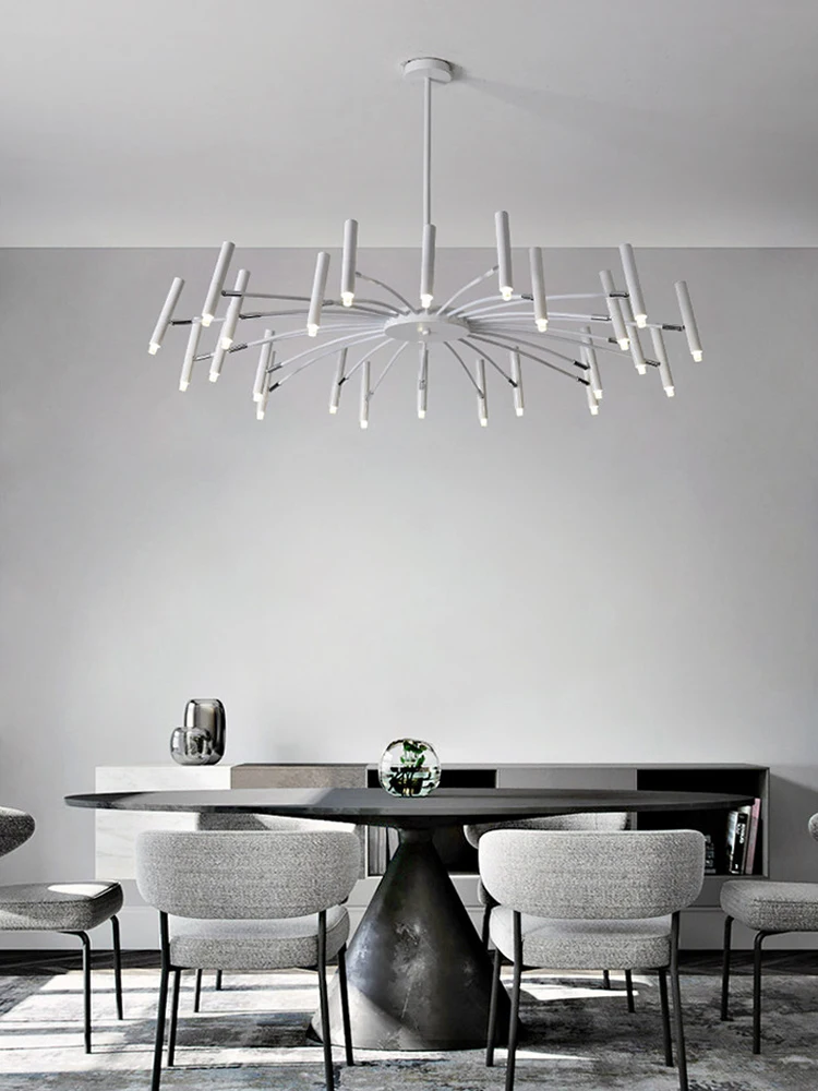 Modern Style Black Designer Chandelier Nordic Led Ceiling Pendant Lamp For Living Room Dining Room Bedroom Home Lighting Fixture