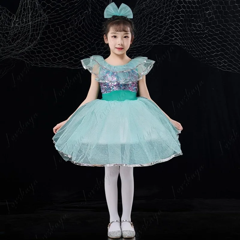 

Girls Sequined Tutu Skirt for Jazz Dance Performance Kindergarten Gauze Skirt Kids New Arrival Dancewear