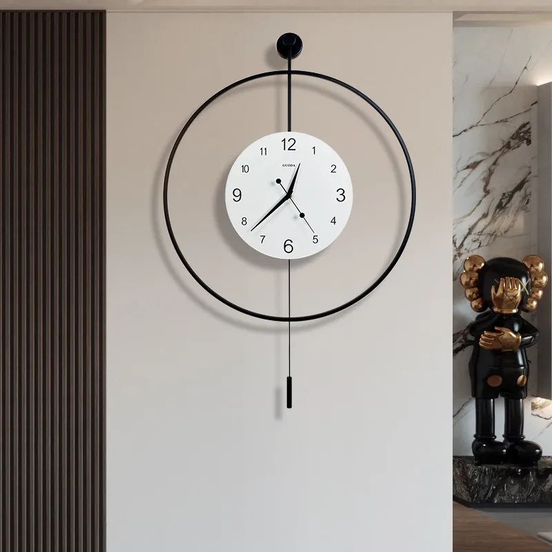 Modern Minimalist Wall Clocks Pendant Classic Mechanic Design Wall Clocks Metal Luxury Orologio Da Parete Room Decorarion