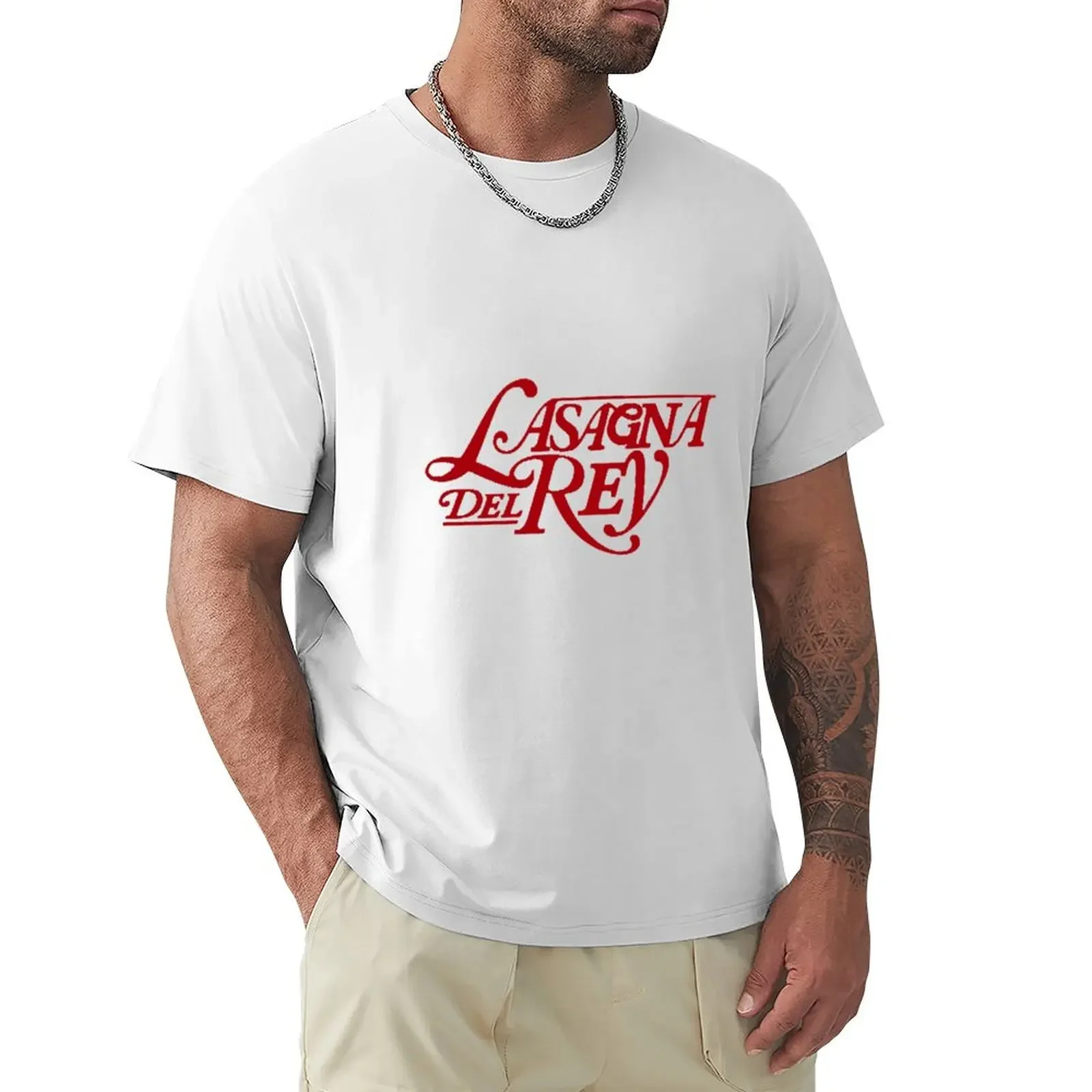 Lasagna Del Rey T-Shirt man t shirt Aesthetic clothing rapper graphic tees men t shirts