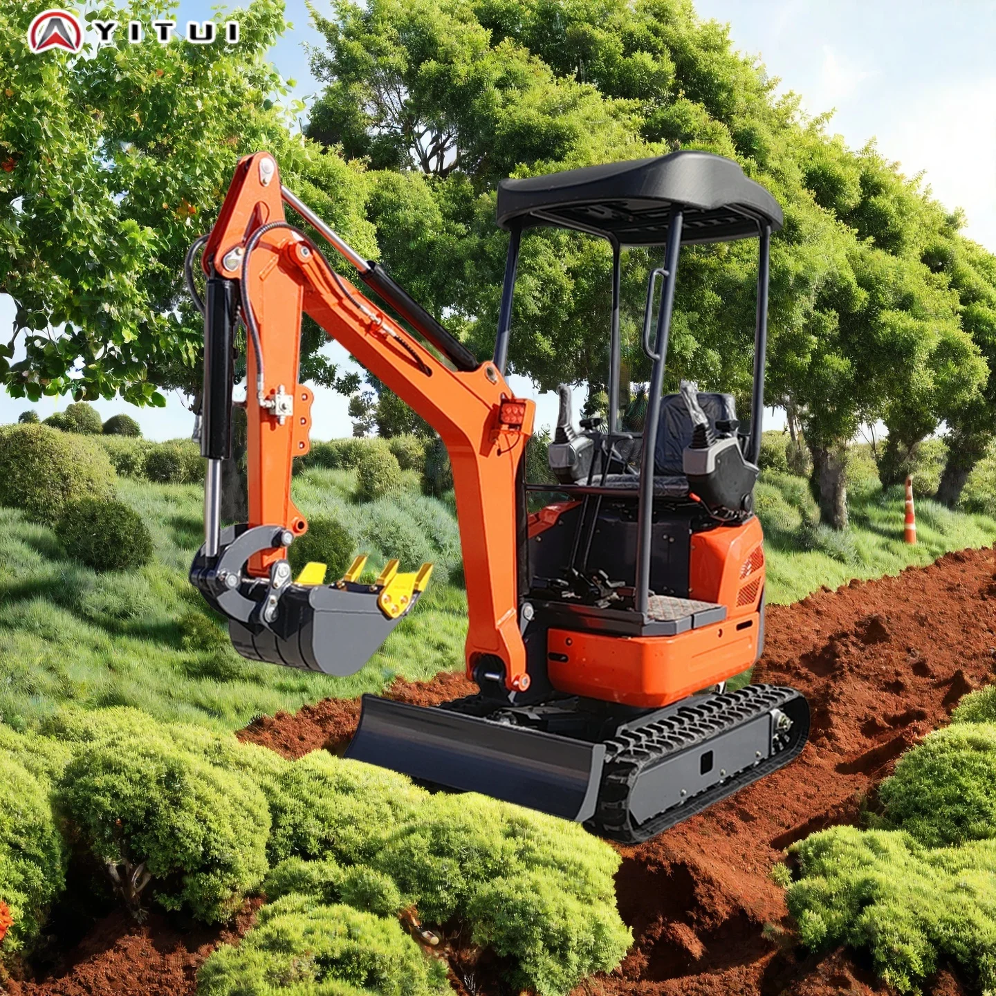 중국 공장 미니 굴삭기 맞춤형 고품질 디젤 엔진 CE EPA 유로 5 1.5톤 미니 굴삭기