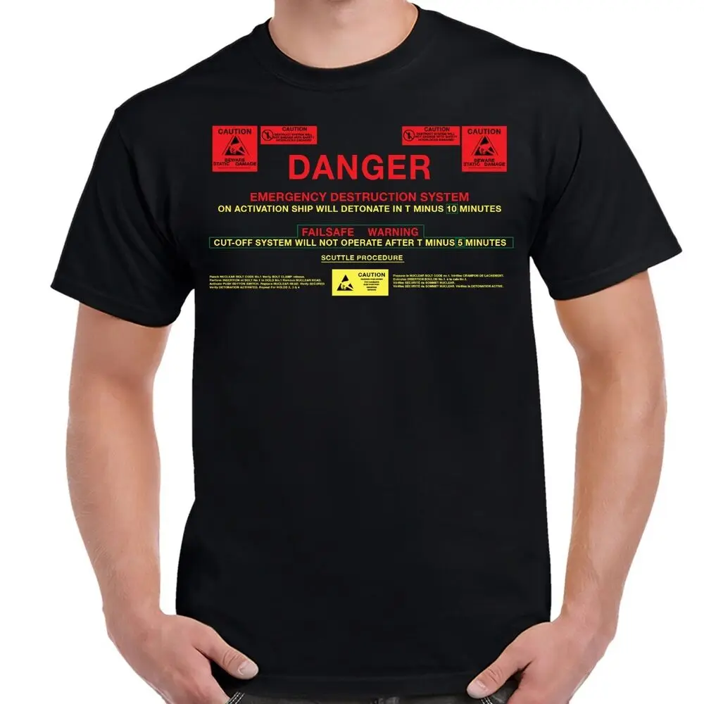 Emergency Destruct Tees High Quality 100%Cotton Short Sleeve