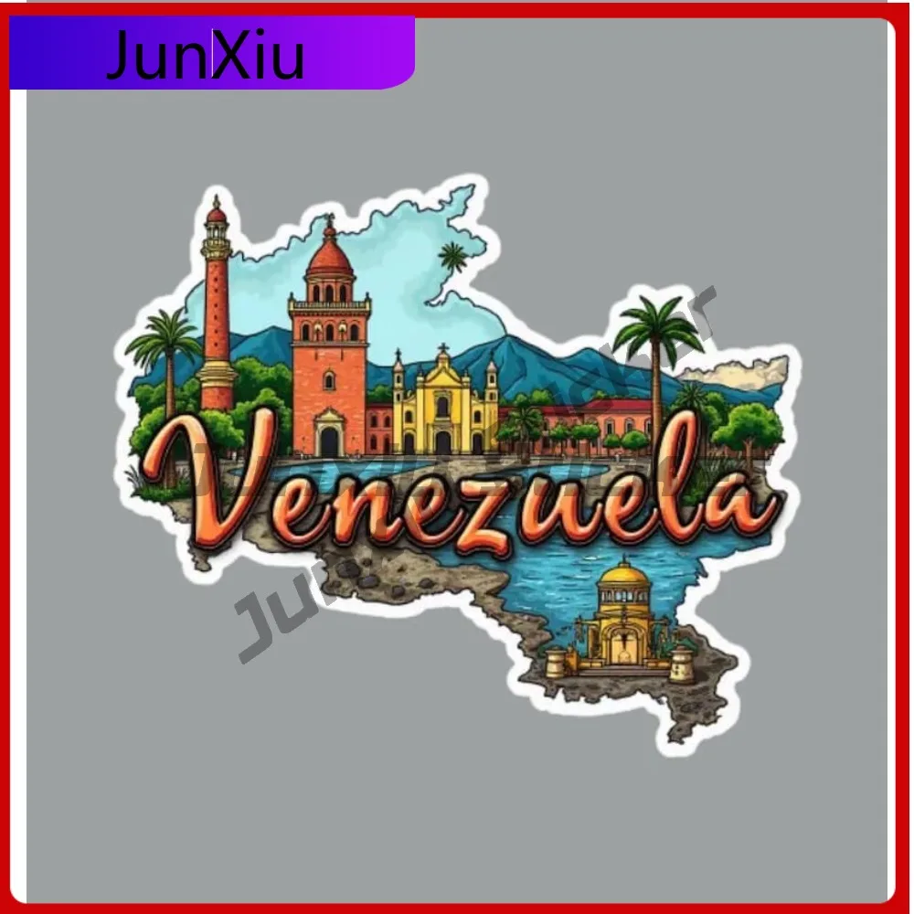 

Venezuela Vacation Travel Waterproof Sticker Scratch-proof Decals Accessories Fridge Or Laptopaquarium Decoration Car Cover Suv