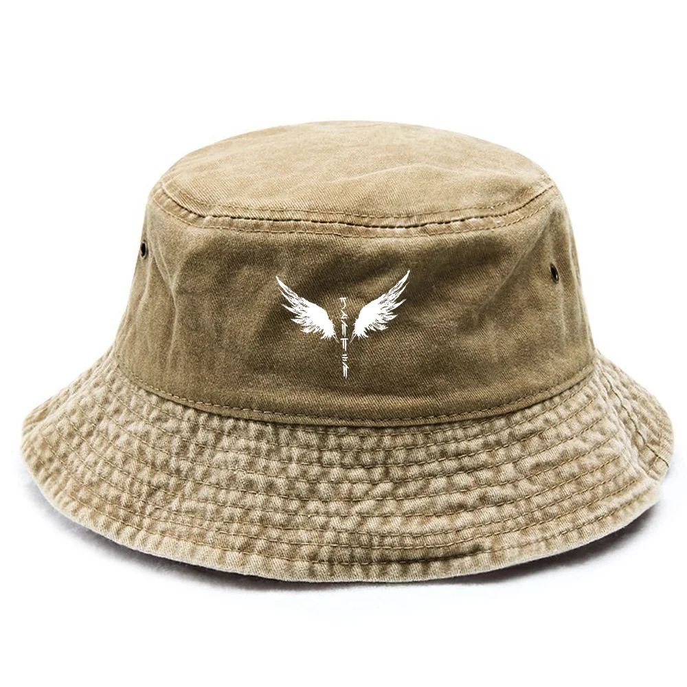 Lightweight Breathable Washed Bucket Hat - Wide Brim All-Season Outdoor, Structured Smooth Brim & Foldable Beach Hat Suitable fo