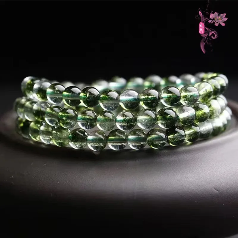 

Нишевый дизайн, зеленый фантомный кристалл для женщин, подарок дружбы, браслет, ювелирные изделия, мужские аксессуары, легкая роскошь