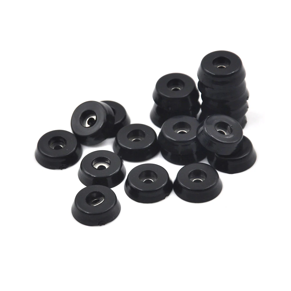 20Pcs Rubber Desk Table Chair Furniture Feet Leg Pad Floor Protector Black Rubber Table Chair Feet Pads With Gasket