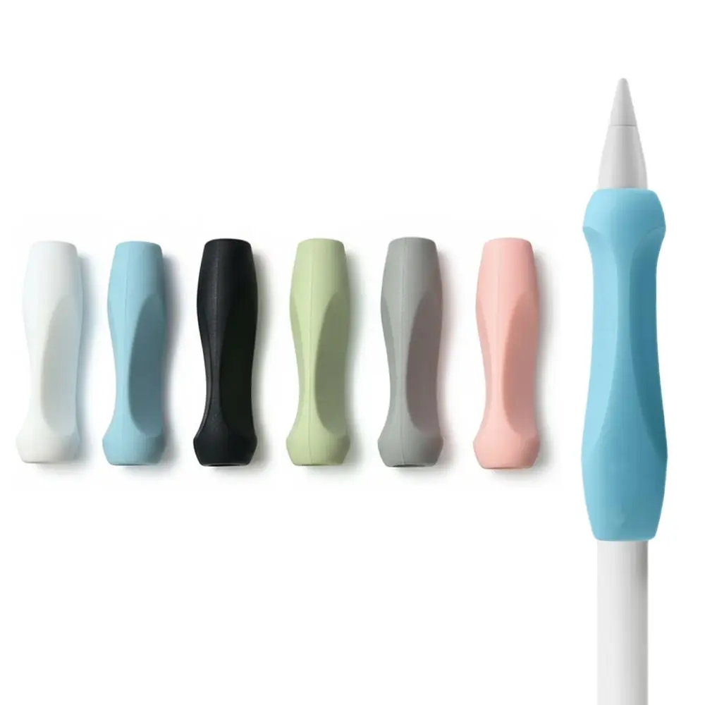 Ergonomic Pen Grip Holder Anti-Slip Silicone Silicone Pencil Sleeve Cover for Apple Pencil 1st 2nd Gen USB‑C Pro