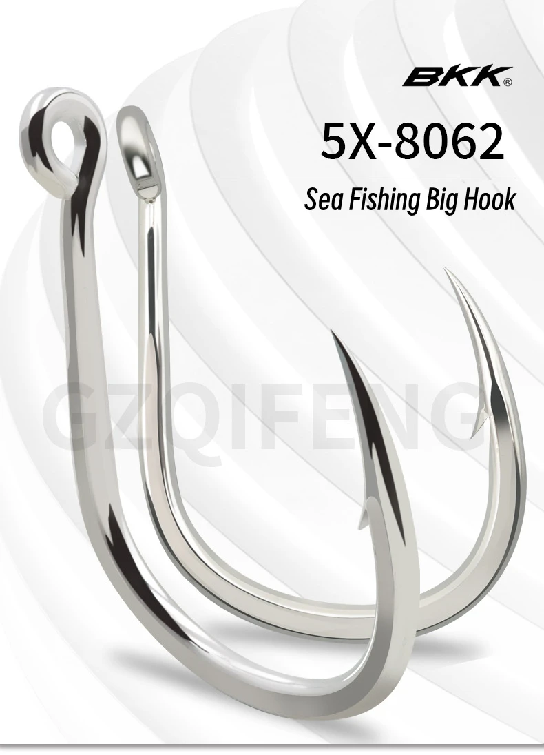 ZYZHE 5~10 Stück JIG Assist Hook Meeresangelhaken 9 Größen BKK Haken Boot-Angelhaken Bkk8062 5X Verstärkte Thunfischhaken Angelzubehör – Detail 1