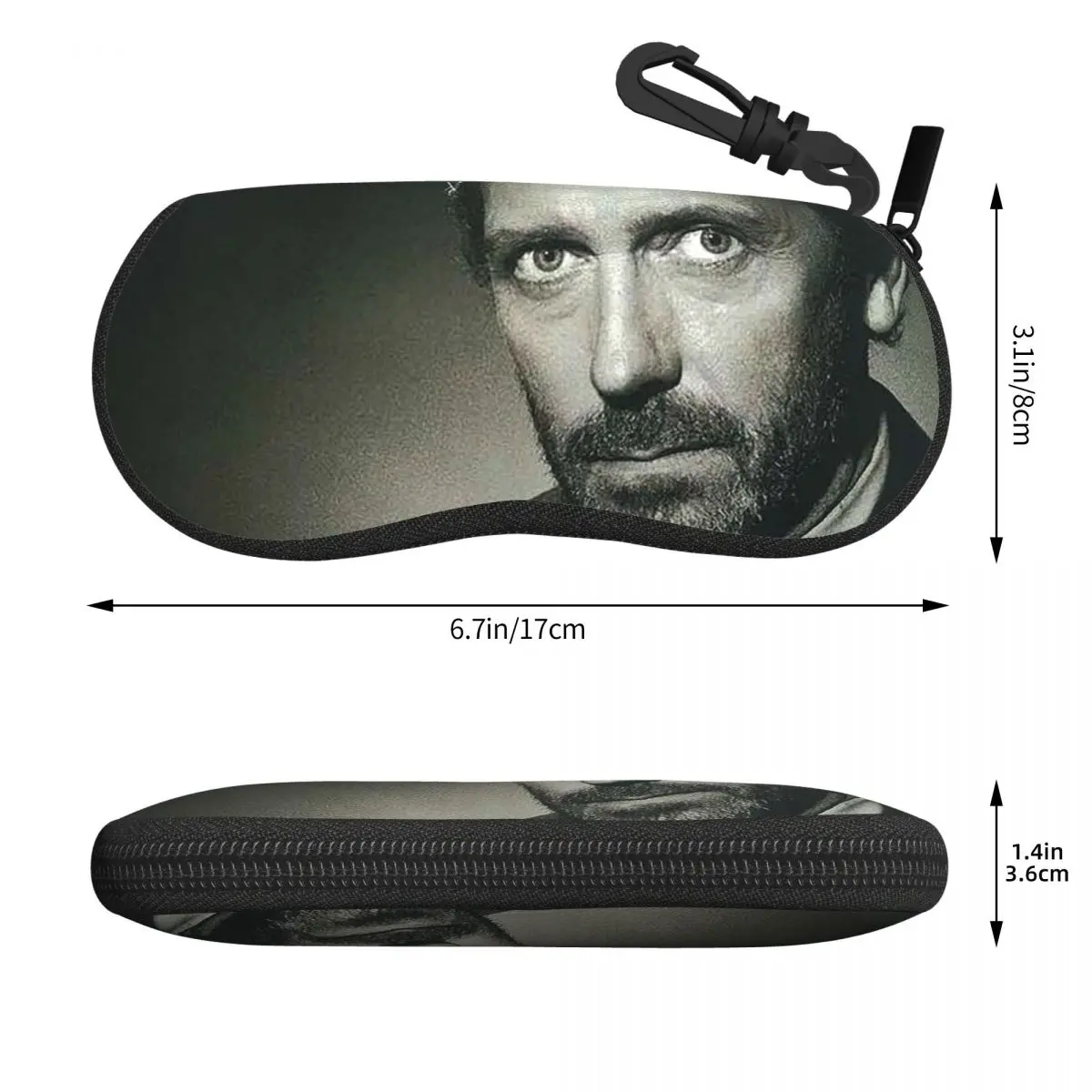 ドクター・グレゴリー・ハウス・トゥモローランド シェルメガネケース ポータブルサングラスボックス 女性 男性 ソフト眼鏡バッグポーチ