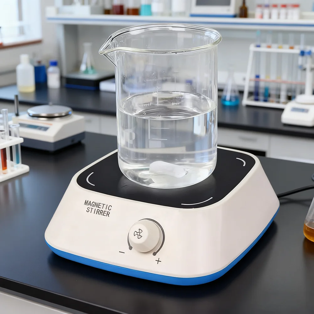 磁気攪拌器、キッチン液体混合用ミニラボ用攪拌器、ポータブル攪拌棒攪拌プレート3000rpm、3l容量