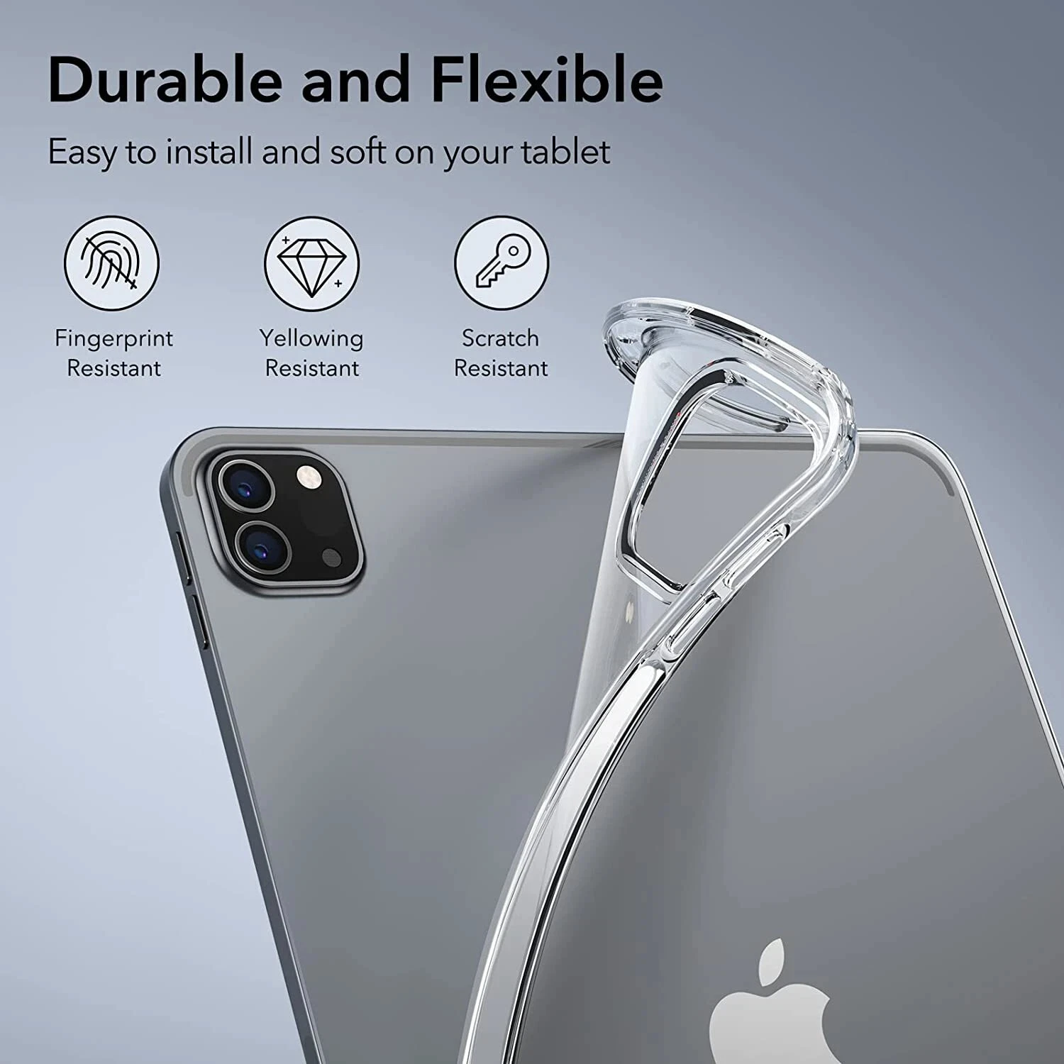Transparent Case For iPad Pro 13 11 M5 M4 2025 Air 13 11 M4 2026 Gen 10.2 9th 8th 7th iPad 11th Gen A16 Mini 6 7 5 4 3 TPU Cover