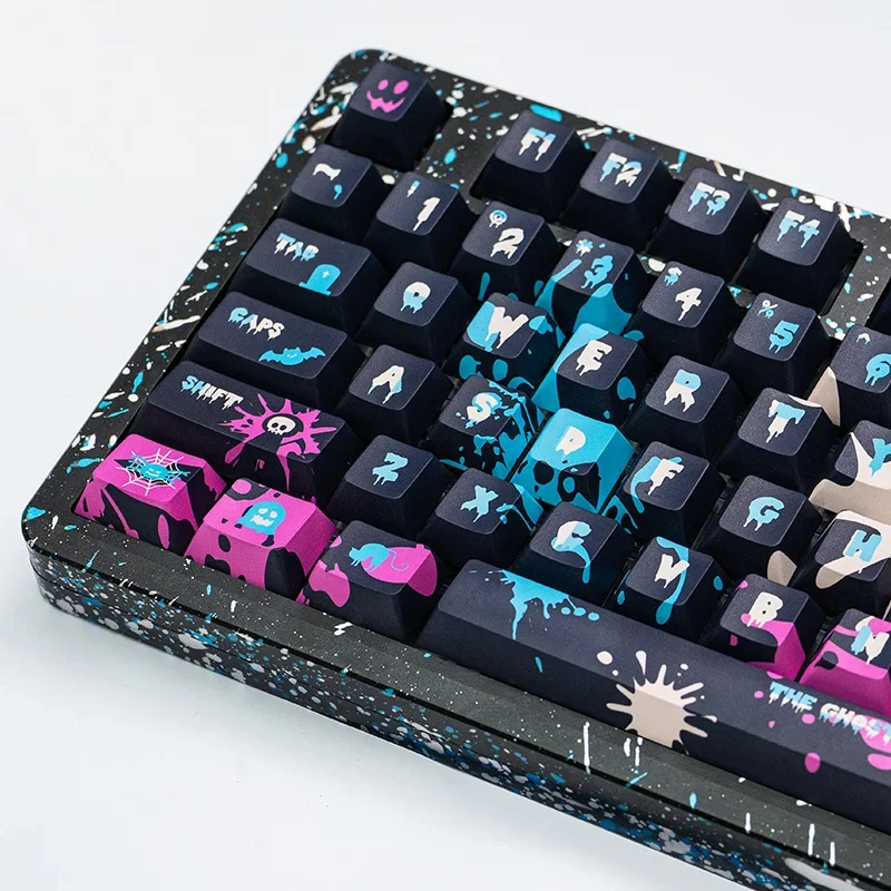 Imagem -04 - Cyberher Leobot-kit Teclado Mecânico 80 Keycap Cereja Pbt Perfil Sublimação Térmica Jogo de Gradiente Hi8 Hi75 Crush80