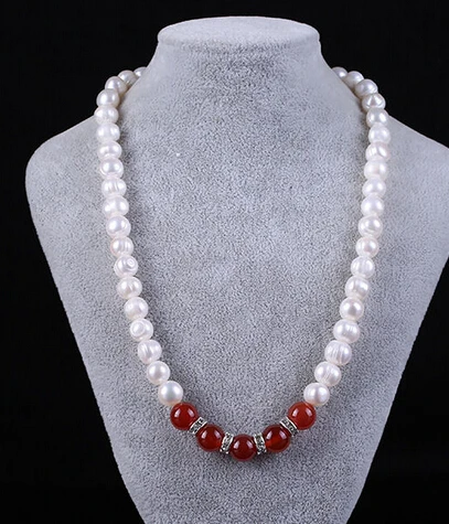 REAL Pearl 100% Genuine Real Freshwater Cultured Long Pearl +jade Necklace can choose