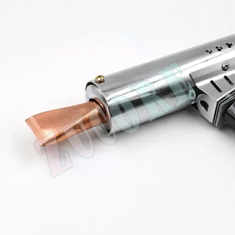 مسدس لحام عالمي جديد 220 فولت 500 وات، مسدس ساخن مع درجة حرارة 200-400 درجة مئوية، طرف إزميل، لحام حديد لحام قوي محمول باليد