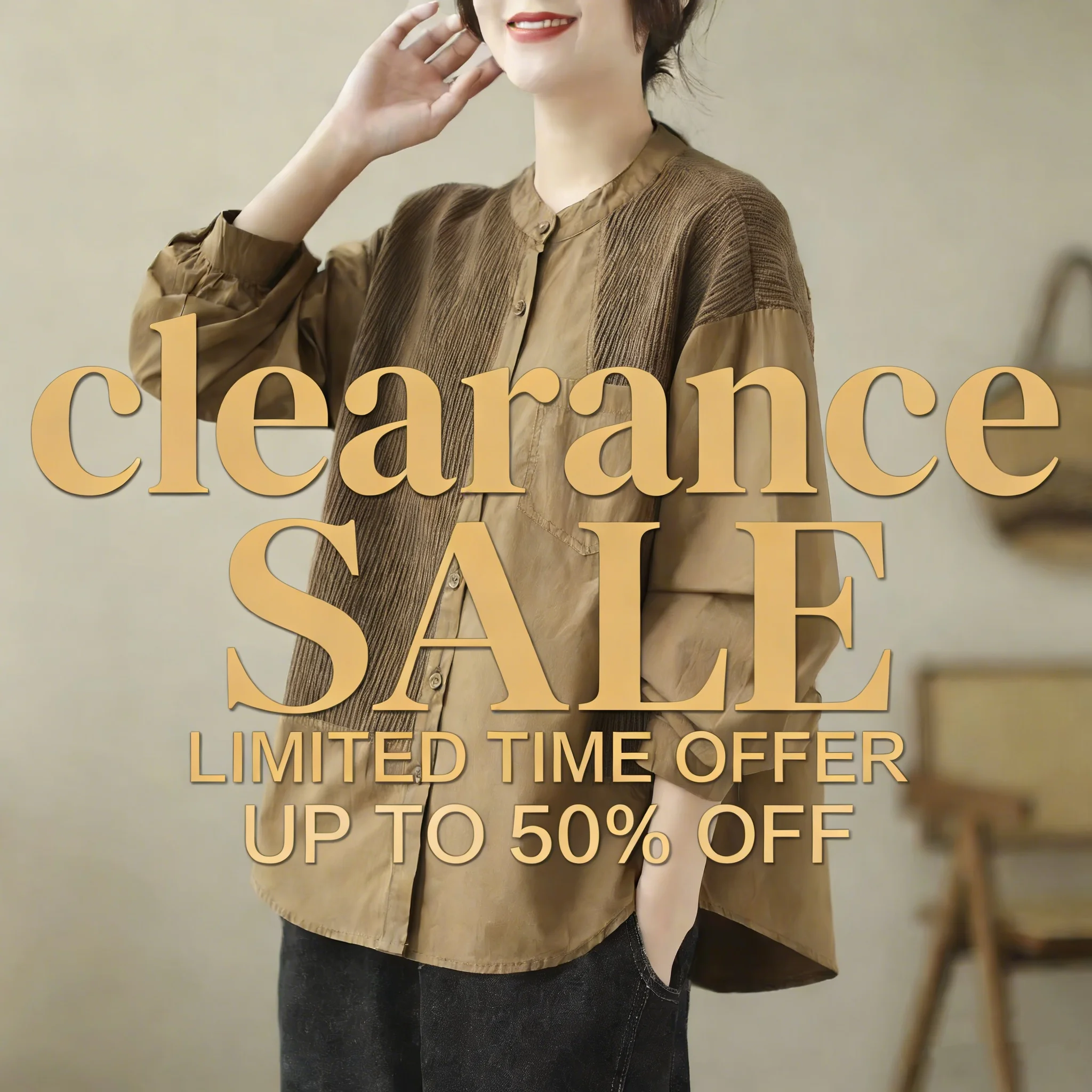 

Распродажа: Новые осенние хлопковые рубашки для женщин, ретро-топы, повседневные свободные блузки с длинным рукавом и воротником-стойкой, весенние кардиганы-пальто