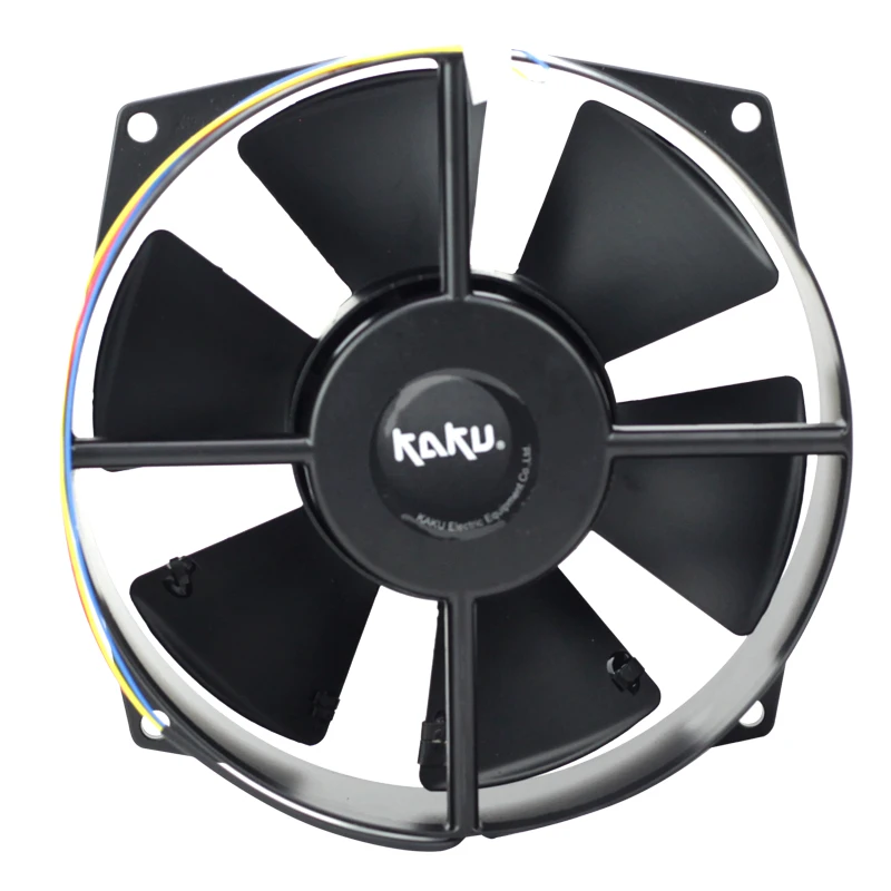 KAKU FZY200 2-D 220V 60W 0.27A 2700RPM 200mm Square Axial Flow Fan High Temperature Resistant Cabinet Cooling Fan