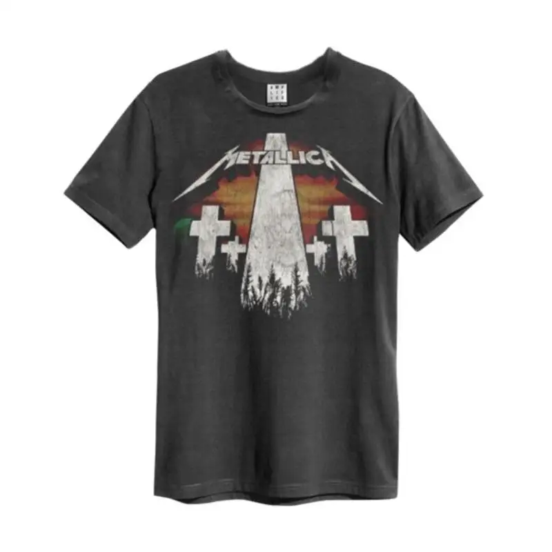 Masters Of Puppets REVAMP Amplified Vintage Charcoal T shirt