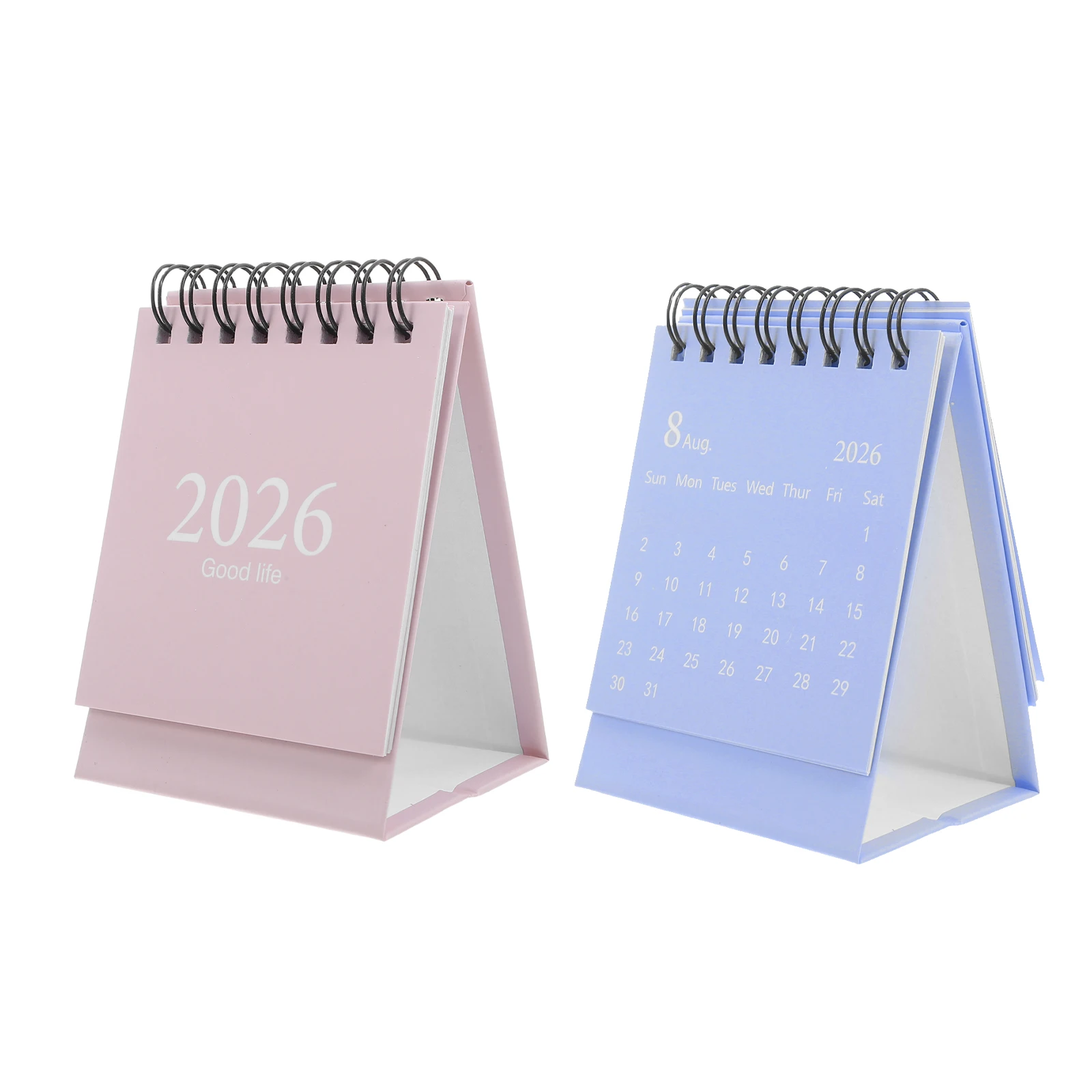 

Настольный календарь на 2026 года, 2 шт., настольный флип-календарь с проволочной переплетом, ежемесячный планировщик для организации офиса, управления временем