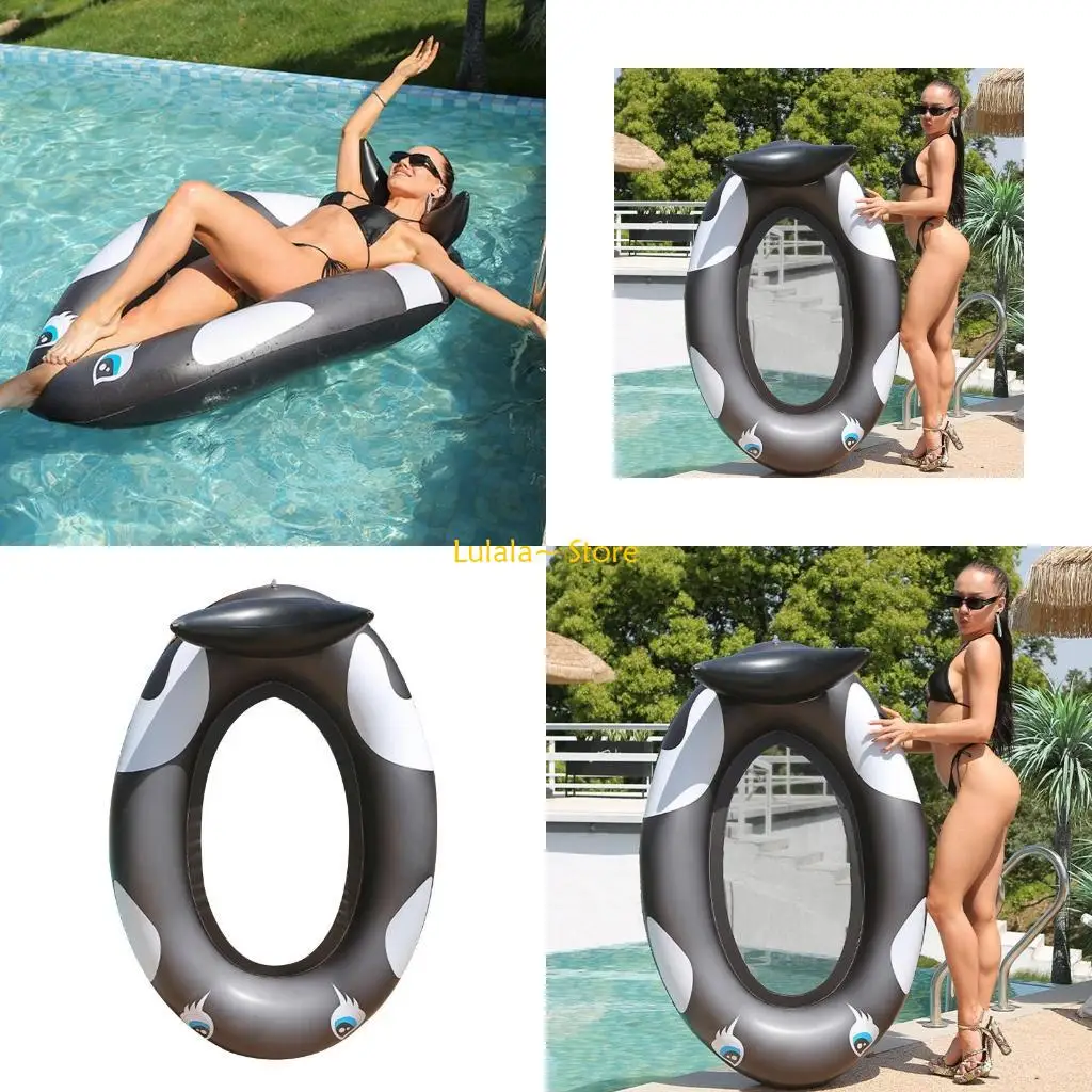 Y4QA Aufblasbarer Pool, schwimmende Wal-Hängematte, Spielzeug für Schwimmbad/Reisezubehör