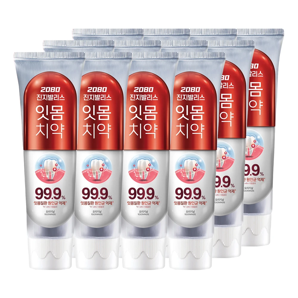 معجون أسنان Aekyung 2080 Jinji Balis أصلي 120 جرام × 12 قطعة #1