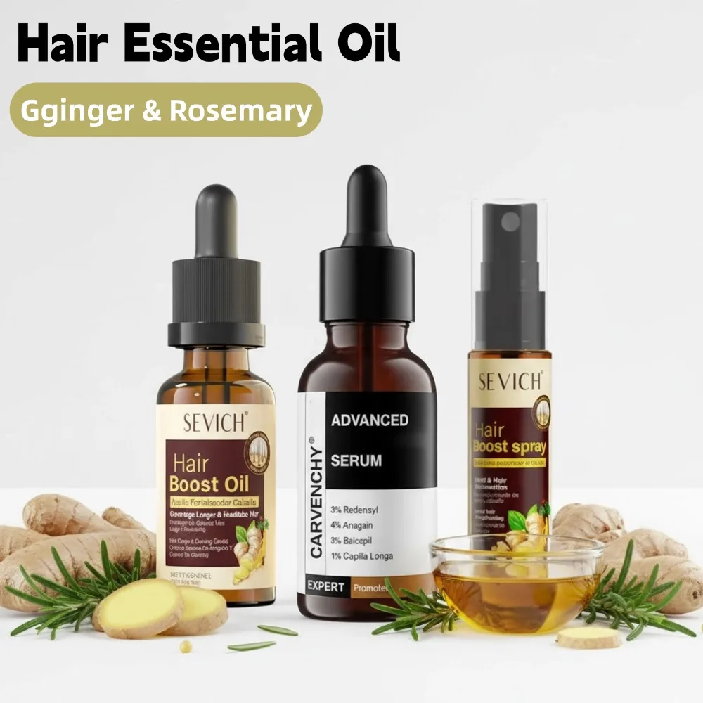 Ginger Hair Care Oil Hair Growth Essential Oil Prevent Hair Loss Strengthen Hair Roots  Nourish Hair Roots Improve Hair Texture
