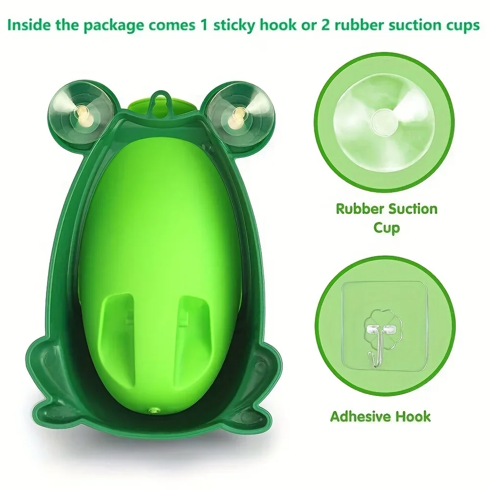 Infant Toddler Pee Cute Frog Potty Training Urinal Boy With Fun Aiming Target, Toilet Urinal Trainer Children Stand Vertical Pee