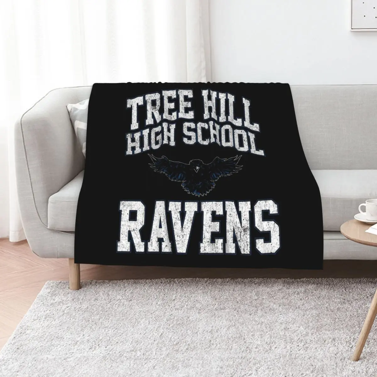 Tree Hill High Ravens Throw Blanket Thin Thermal Camping Decoratives Summer Beddings Sleeping Bag Blankets