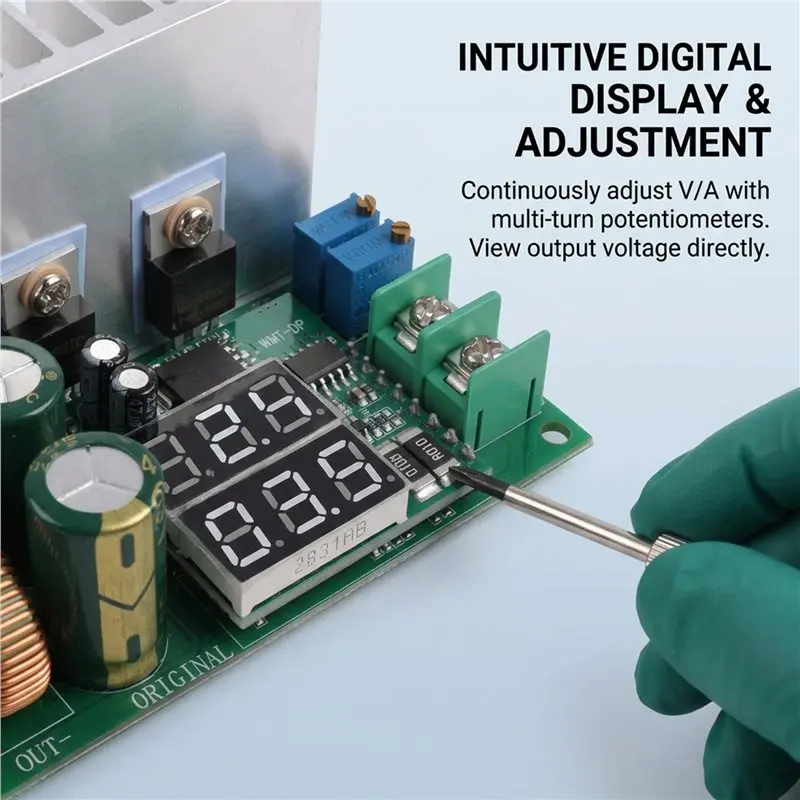 SOFT-DC DC Buck Converter 600W CC CV 12-80V To 2.5-50V 5V 6V 12V 24V 24V 48V Step-Down Power Module Adjustable Regulated