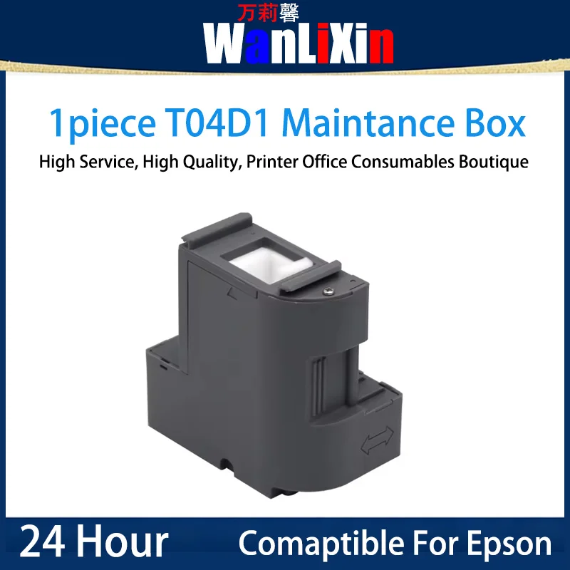 1 piece T04d1 Maintance Box Comaptible For EPSON  L6171 L6270 L6490 M2140 M2170 M3100 M3140 M3170 L14150 L14158 M1180 M318